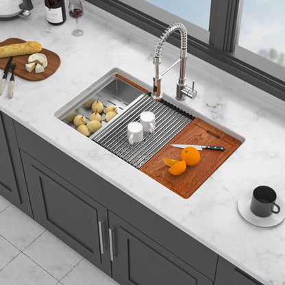 Undermount Workstation and Ceramic Kitchen Sink