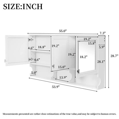 Wall Mounted Mirror and Medicine Cabinet