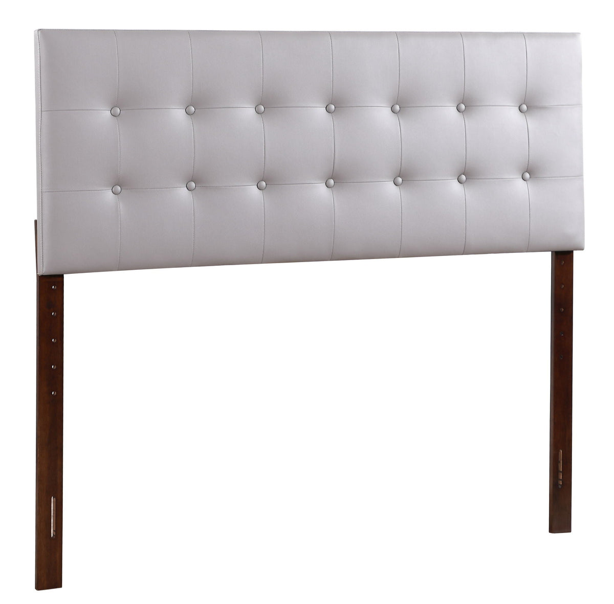 Upholstered Headboard with adjustable height in gray tufted fabric by HouseOfZazla on Tampa Home & Garden Store