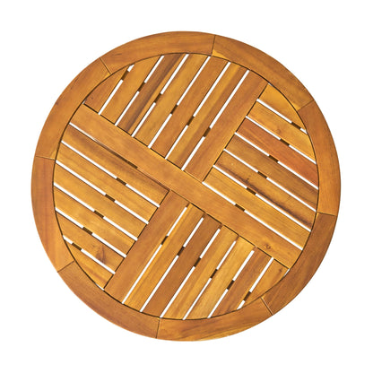 Acacia Wood Outdoor Dining Set with Coffee Table