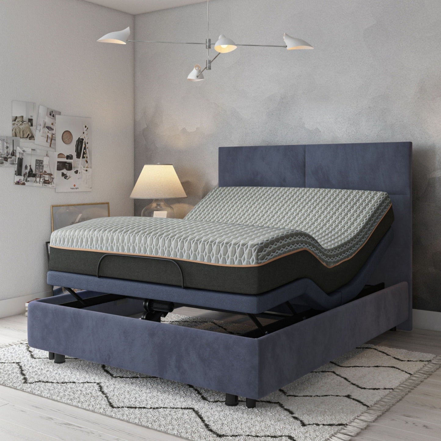 Copper Lux Hybrid 14in Mattress by HouseOfZazla with copper-infused memory layer and coil support on Tampa Home & Garden Store
