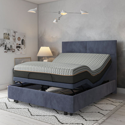 Copper Lux Hybrid 14in Mattress by HouseOfZazla with copper-infused memory layer and coil support on Tampa Home & Garden Store