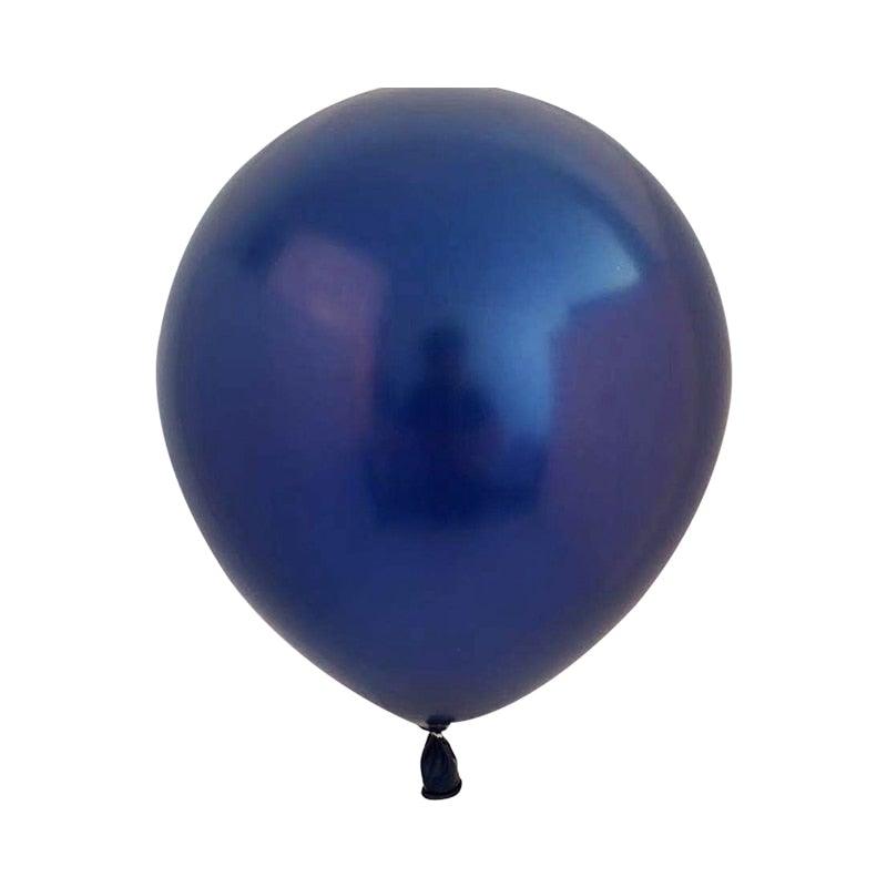 Balloon Stevvex navy blue latex balloon with metallic finish on Tampa Home & Garden Store
