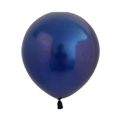 Balloon Stevvex navy blue latex balloon with metallic finish on Tampa Home & Garden Store