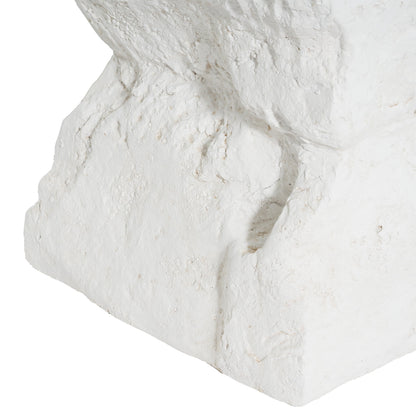 Cleo Outdoor Minimalist MGO Side Table HouseOfZazla on white rock texture background on Tampa Home & Garden Store