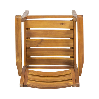 Stamford dining chairs pair, acacia wood armchairs with slatted backs HouseOfZazla on Tampa Home & Garden Store