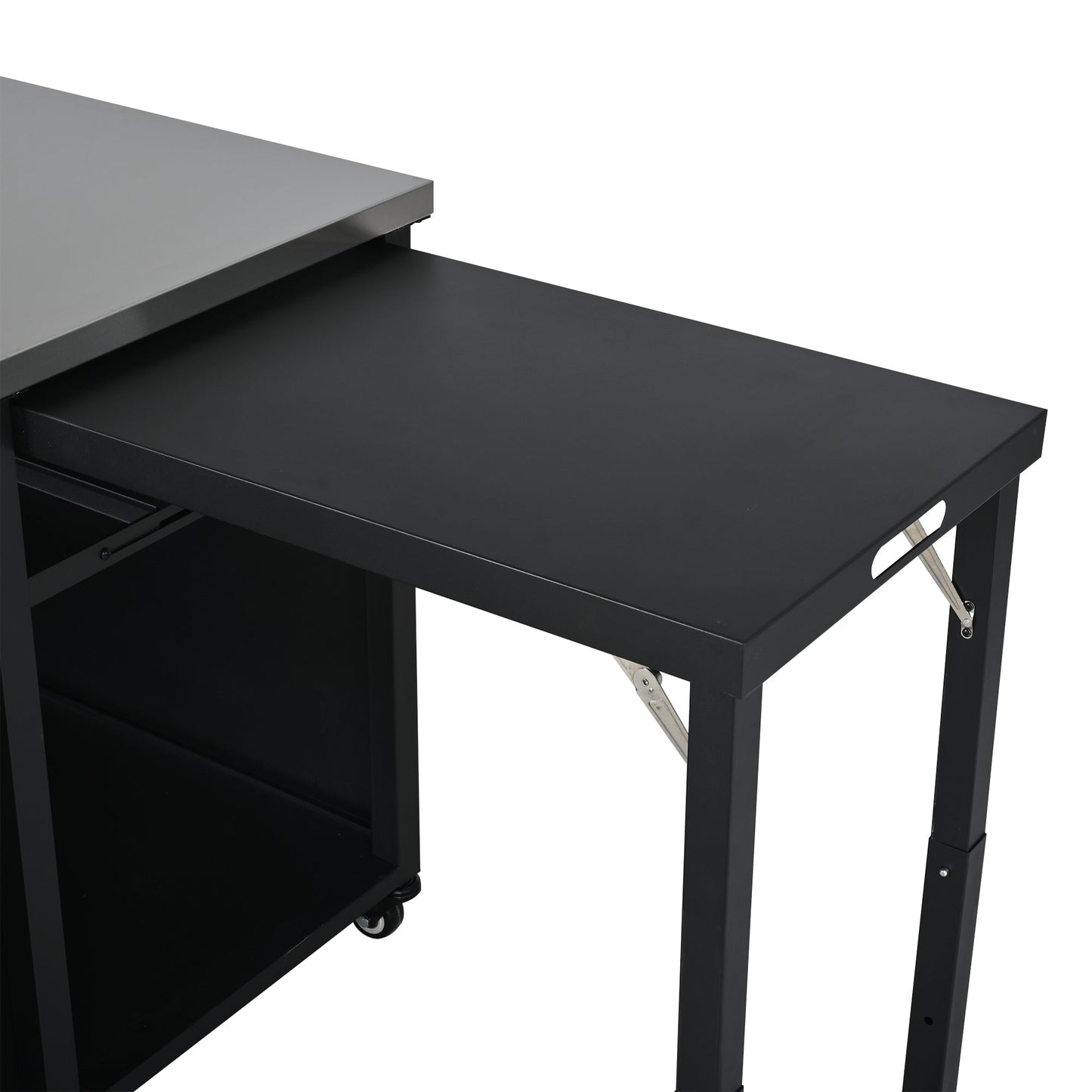 Foldable Outdoor Grill Cart and Prep Table