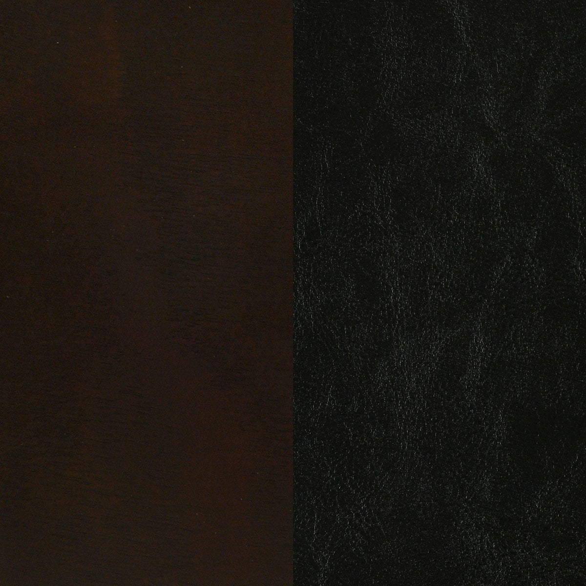 Twin panel bed brown wood finish swatch beside black textured finish swatch HouseOfZazla on Tampa Home & Garden Store