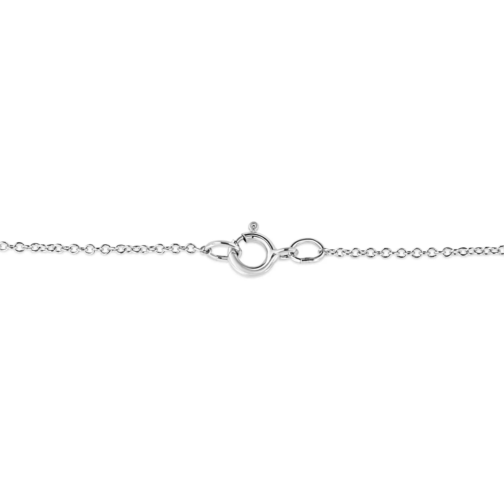 Sterling silver pavé heart pendant necklace with diamond accents on 18in chain by Bids.com on Tampa Home & Garden Store