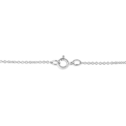 Sterling silver pavé heart pendant necklace with diamond accents on 18in chain by Bids.com on Tampa Home & Garden Store