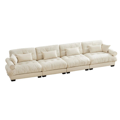 Super Comfort Oversized Modular Sectional Sofa beige L-shaped couch Unique Piece Furniture on Tampa Home & Garden Store
