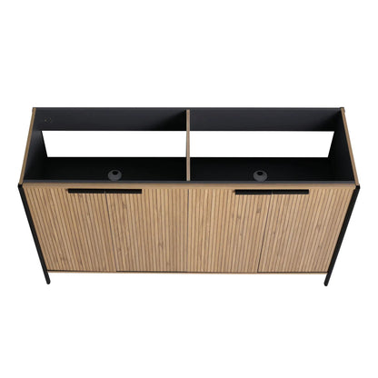 Contemporary Vanity with Adjustable Shelves