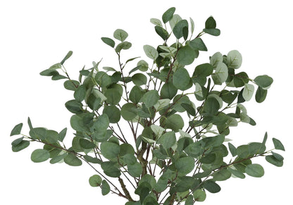 46in tall artificial eucalyptus plant with round green leaves and brown stems on Tampa Home & Garden Store