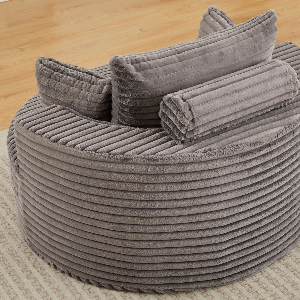 Modern single sofa with a backrest pillow
