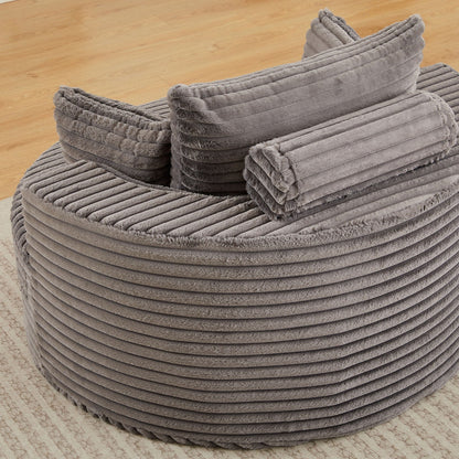 Modern single sofa with a backrest pillow