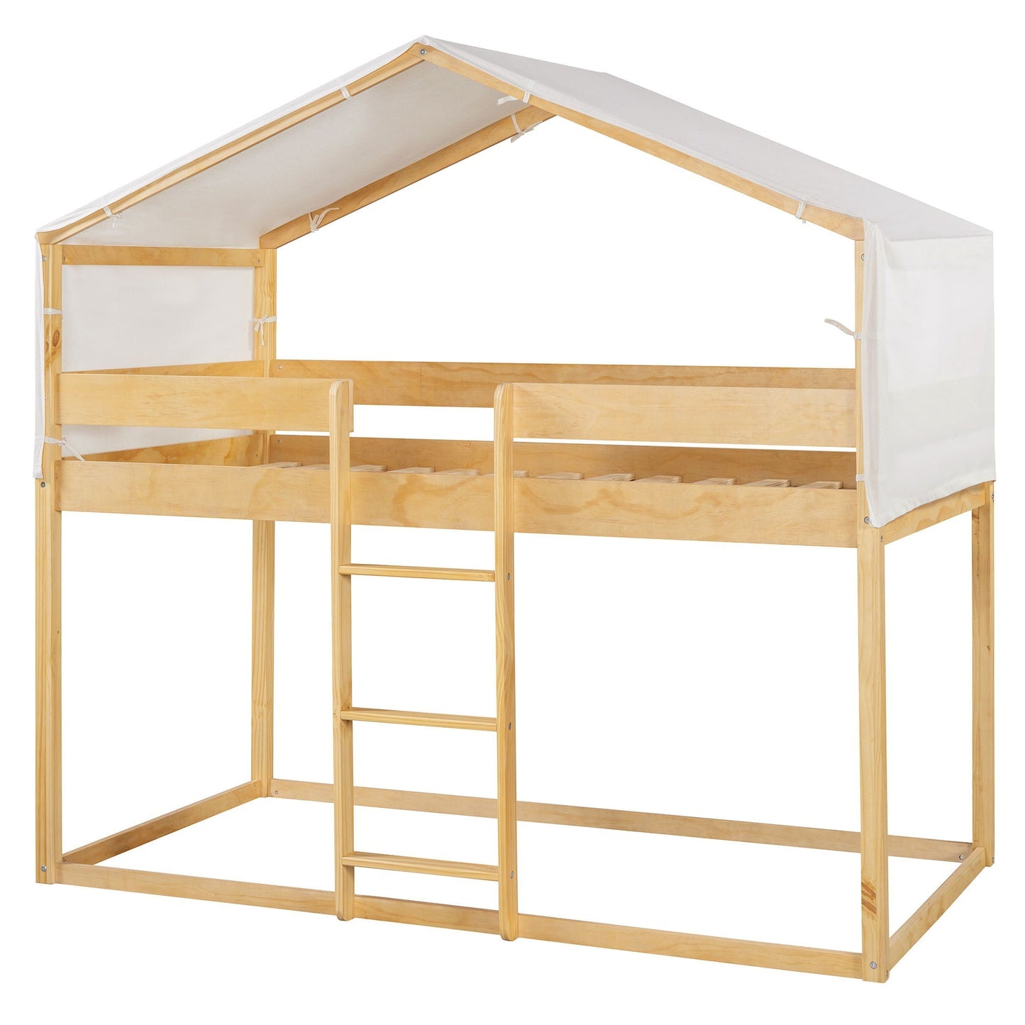 Sturdy Pinewood Bunk Bed and the Kids Play Tent