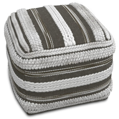 Sommer Handcrafted Square Pouf for Living Room