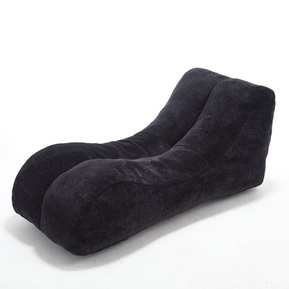 Creative bean bag sofa chair in dark charcoal velvet with high quality sponge filling on Tampa Home & Garden Store