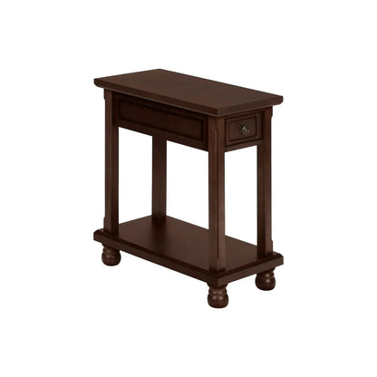 Accent End Table with espresso finish, single drawer, shelf traditional by Unique Piece Furniture on Tampa Home & Garden Store