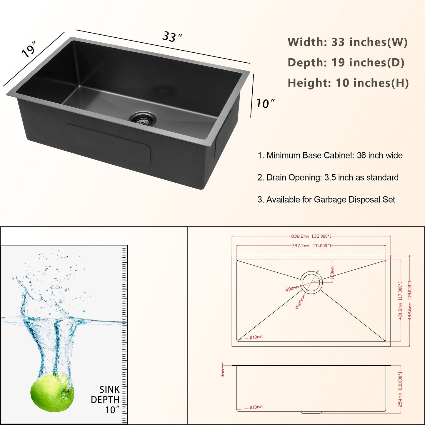 Undermount Kitchen Sink And 16 Gauge Stainless