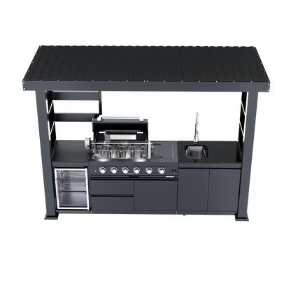 110-Inch Deluxe Stainless Steel Gas Outdoor Kitchen Grill by HouseOfZazla on Tampa Home & Garden Store