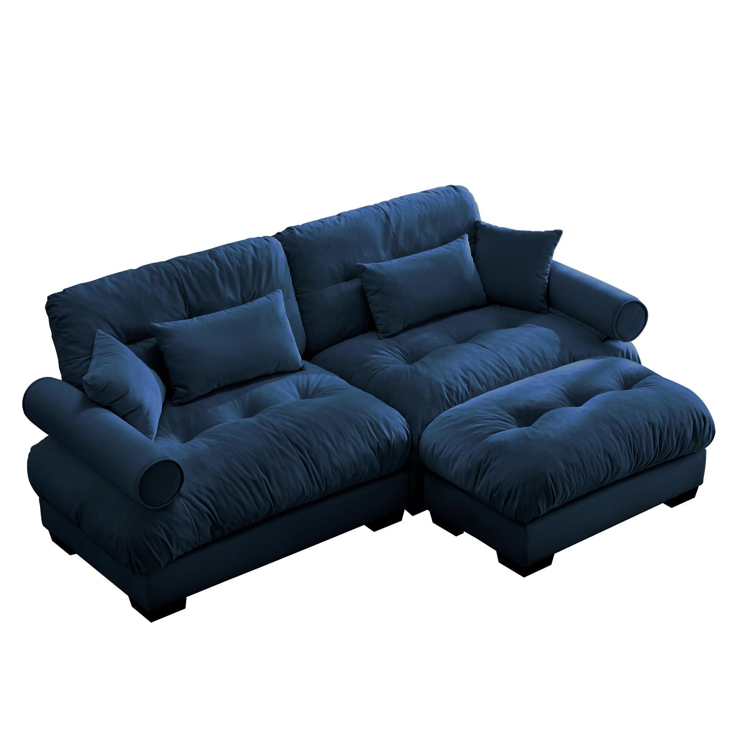 Oversized Modular Sofa with Movable Ottoman