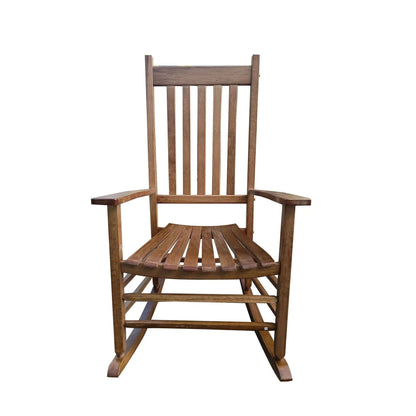 Balcony Porch Rocking Wood Chair for Adults