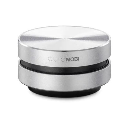 Bone conduction speaker duraMOBI, silver compact round design on Tampa Home & Garden Store