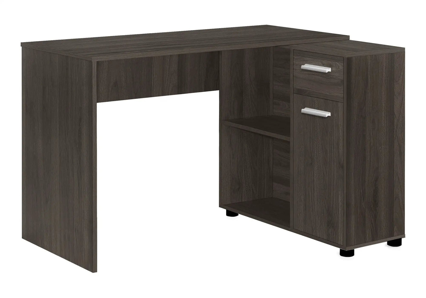 Corner desk with storage drawers in dark walnut finish by Unique Piece Furniture on Tampa Home & Garden Store