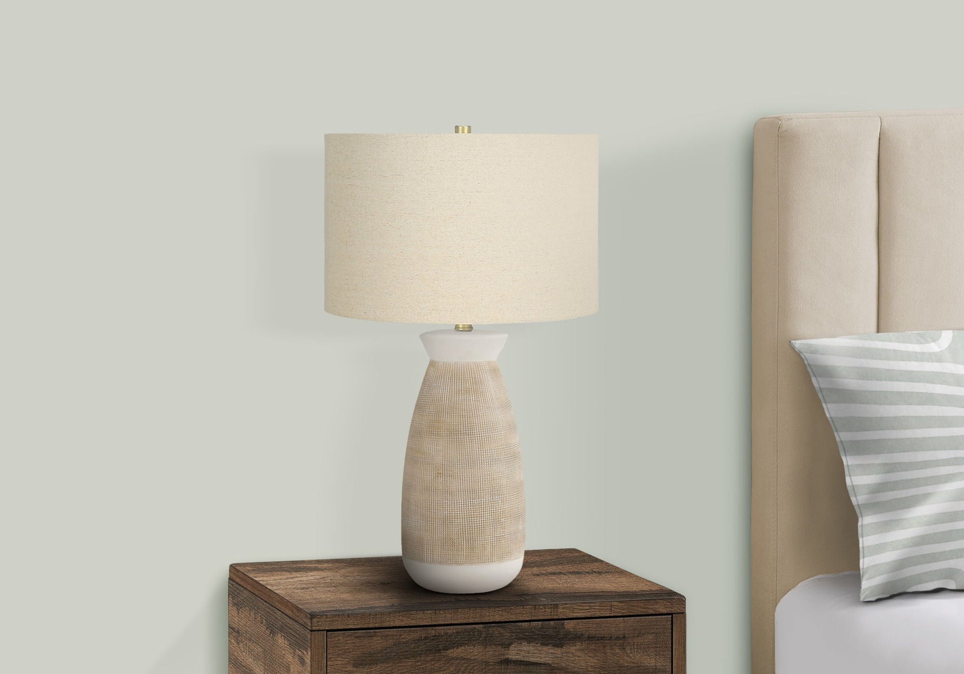 Table lamp Ceramic Resin Contemporary Cream by HouseOfZazla on Tampa Home & Garden Store