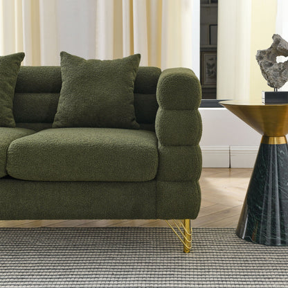 Large Sectional Sofa With Deep Seat and Pillows