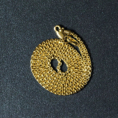 14k yellow gold round box chain necklace 1.7mm, polished links, Bids.com on Tampa Home & Garden Store