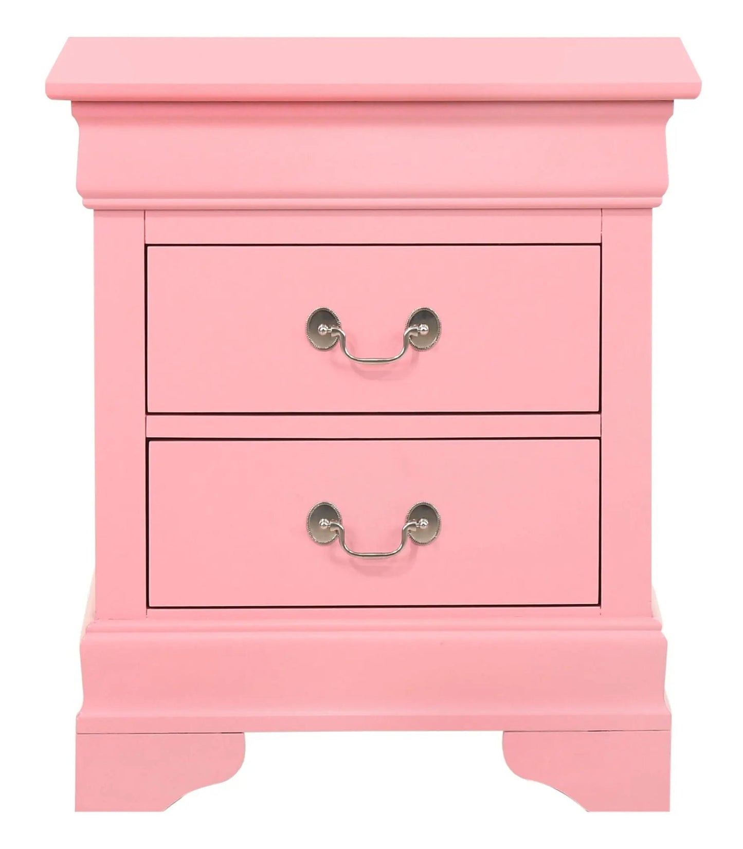 Traditional Nightstand Carved Bases and Curves