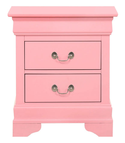 Traditional Nightstand Carved Bases and Curves