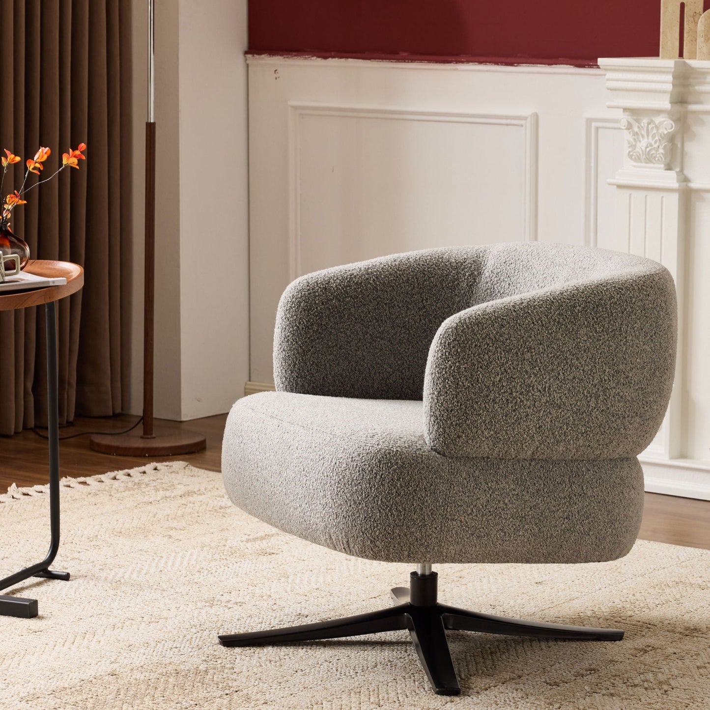 Cozy Cuddle Swivel Chair and Breathable Fabric