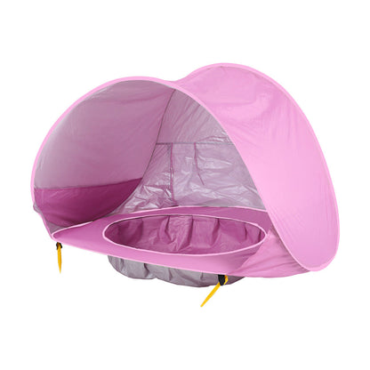 Pink baby beach tent UV-protective sun shelter for kids, easy-fold, My Store brand on Tampa Home & Garden Store