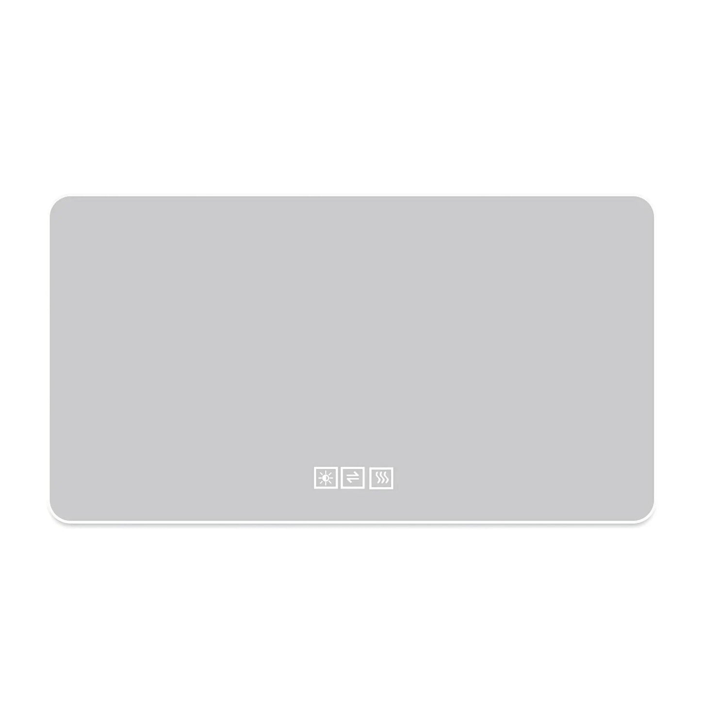 LED bathroom mirror by Unique Piece Furniture with 3-color dimmable backlight, gray frame on Tampa Home & Garden Store