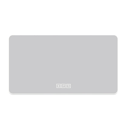 LED bathroom mirror by Unique Piece Furniture with 3-color dimmable backlight, gray frame on Tampa Home & Garden Store