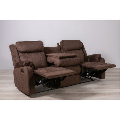 Sonet Domino Reclining Sofas by HouseOfZazla, brown fabric chaise longue set on Tampa Home & Garden Store