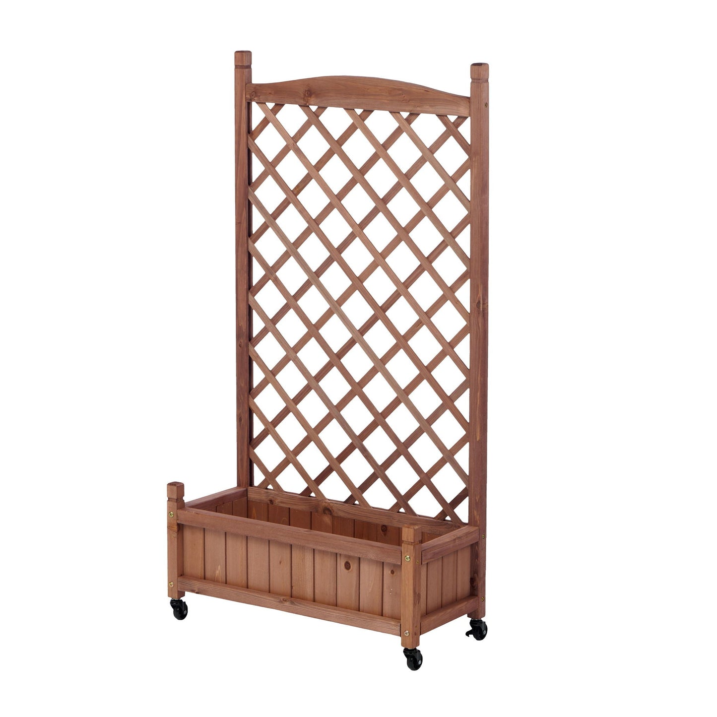 Outdoor Raised Garden Bed with Trellis 2 Pack