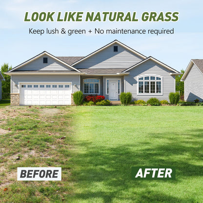 Realistic Deluxe Artificial Grass synthetic thick lawn turf carpet lush green yard upgrade on Tampa Home & Garden Store