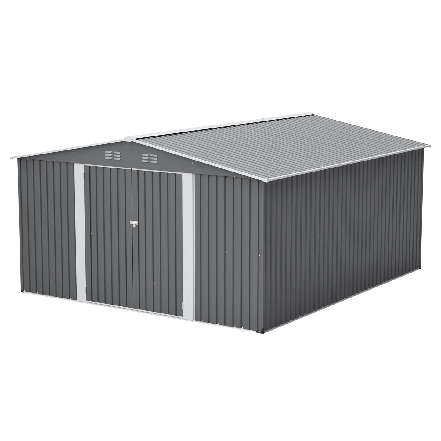 Secure 12X14 Ft Metal Shed For Home And Garden