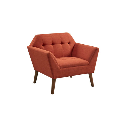 Lounge Chair With Button Tufting Mid Century