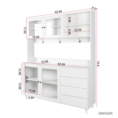 Large Freestanding Kitchen Storage Cabinet