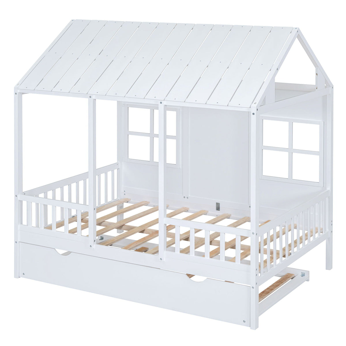Kids House Bed With Twin Trundle and Daybed