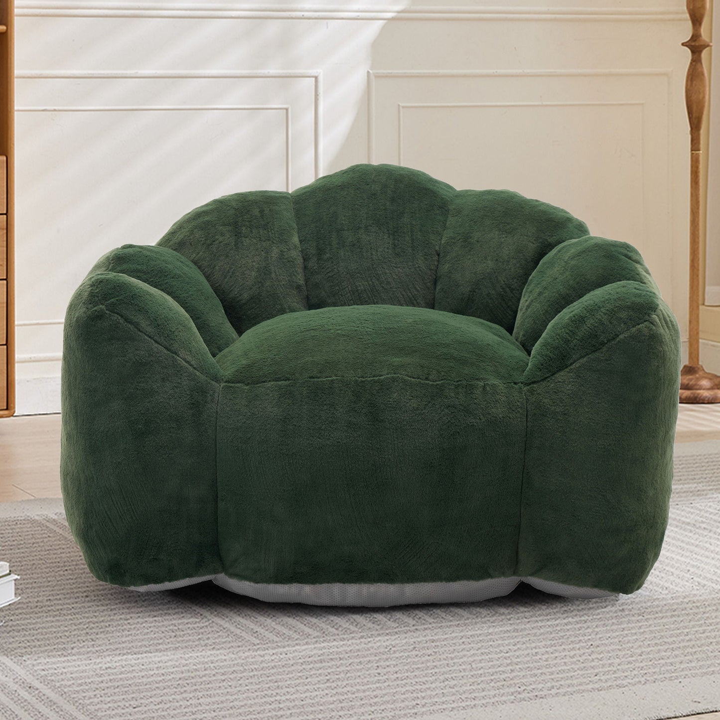 Elegant Lotus Style Pull Down Sofa with Legs