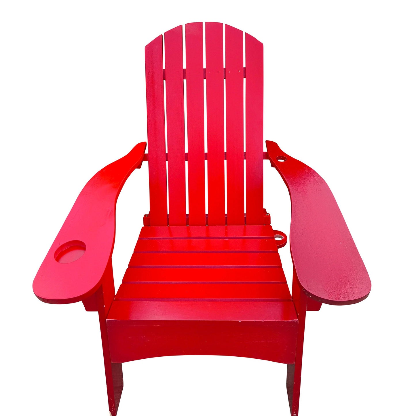 Outdoor Wood Adirondack Chair and Umbrella Hole
