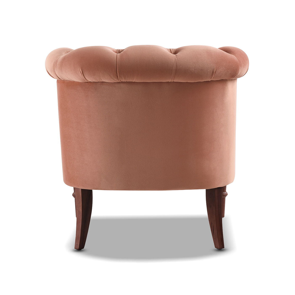 Tufted Accent Chair with Barrel Back yellow velvet by HouseOfZazla on Tampa Home & Garden Store