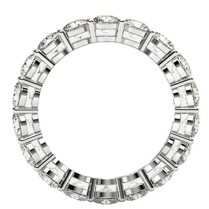 Round cut lab grown diamond eternity ring in 14k white gold, 2 cttw FG/VS2, Bids.com on Tampa Home & Garden Store
