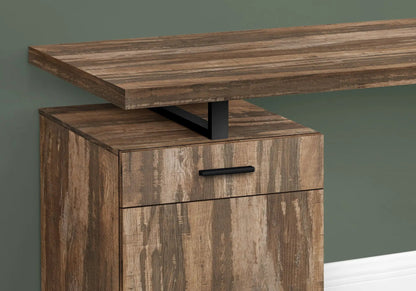 Computer Desk With Left and Right Setup Storage